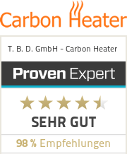 wasserbett carbon heater logo proven expert